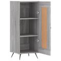 vidaXL Komoda sivý dub sonoma 34,5x34x90 cm spracované drevo
