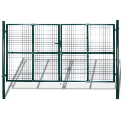 vidaXL Dvojkrídlová plotová brána 300x150 cm, práškovo lakovaná oceľ