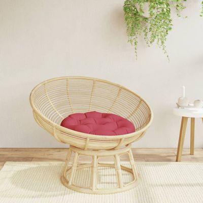 vidaXL Okrúhly vankúš vínovo červený Ø 60 x 11 cm oxfordská látka