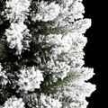 vidaXL Umelý vianočný stromček Biela 150 cm PVC, kov a plast