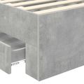 vidaXL Rám postele Betónová šedá 90 x 200 cm Kompozitné drevo