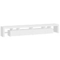 vidaXL TV skrinka s LED svetlami biela 260x36,5x40 cm
