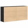 vidaXL Servírovacia skriňa 2 ks Čierny dub 79 x 38 x 80 cm