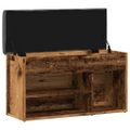 vidaXL Lavička na topánky Old Wood 82x32x45,5 cm Engineered Wood
