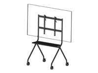 Vision VFM-F12 - Vozík - pre displej LCD - stojanový štýl - oceľ - matná čierna - veľkosť obrazovky: 55"-100"