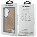 Puzdro Karl Lagerfeld perforované KL MagSafe pre Samsung Galaxy S26 hnedé