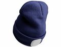 Čiapka s čelovkou 180lm, nabíjacia, USB, univerzálna veľkosť, bavlna/PE, modrá SIXTOL