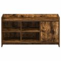 vidaXL Skriňa na topánky s úložiskom Dymový dub 100 x 39,5 x 51 cm