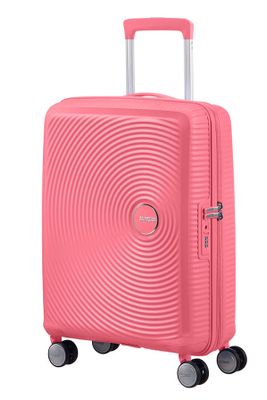 Kufrík American Tourister Soundbox SPINNER 55/20 EXP TSA Sun Kissed Coral