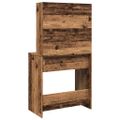 vidaXL toaletný stolík so zrkadlom Old Wood 74,5x40x141 cm