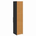 vidaXL Highboard Čierny dub 40 x 42,5 x 185 cm Kompozitné drevo