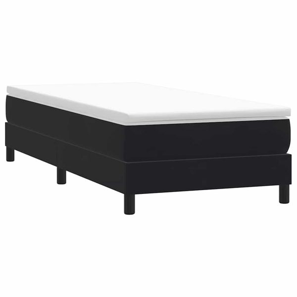 vidaXL Box Spring Posteľ bez matraca Čierna 100x210 cm Zamat