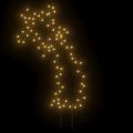 vidaXL Vianočná svetelná dekorácia s hrotmi meteorit 80 LED 62 cm
