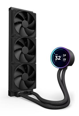 NZXT vodný chladič Kraken 360 ELITE / 3x120mm fan / 4-pin PWM / LCD disp. / 6 rokov vodné chladenie, pre CPU, pre Intel i AMD, LCD displej, 3× 120mm ventilátor, socket 1851, 1700, 1200, 115x, AM5, AM4, 4pin PWM, 6 l