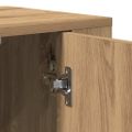 vidaXL Highboard dub artisan 80 x 33 x 150 cm Kompozitné drevo