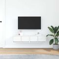 vidaXL TV skrinky 2 ks biele 60x31x25,5 cm kompozitné drevo