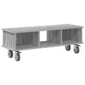 vidaXL TV stolík 100 x 35 x 35 cm Sivý Sonoma Kompozitné drevo
