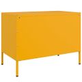 vidaXL TV skrinky 2 ks horčicovo-žlté 68x39x50,5 cm oceľ