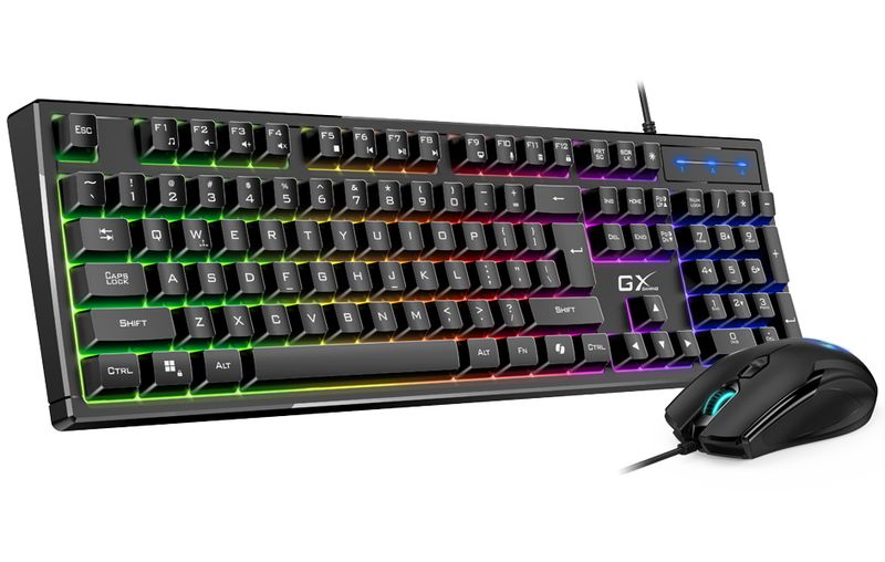 GENIUS GX GAMING Scorpion KM-GX6/ drôtová súprava klávesnice s myšou/ RGB podsvietenie/ Copilot/ USB/ čierna/ CZ+SK layout