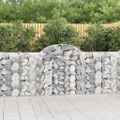 vidaXL Oblúkové gabiónové koše 10 ks 200x30x100/120cm pozinkov. železo