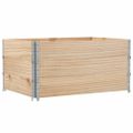 vidaXL Paletové ohrádky 3 ks 120x80 cm borovicový masív