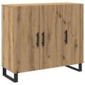 vidaXL Servírovacia skriňa Remeselný dub 90 x 34 x 80 cm