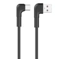 Maxlife MXUC-09 uhlový kábel USB - USB-C 1,0 m 3A čierny