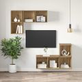 vidaXL Zostava TV skriniek 37 x 37 x 72 cm Remeselný dub