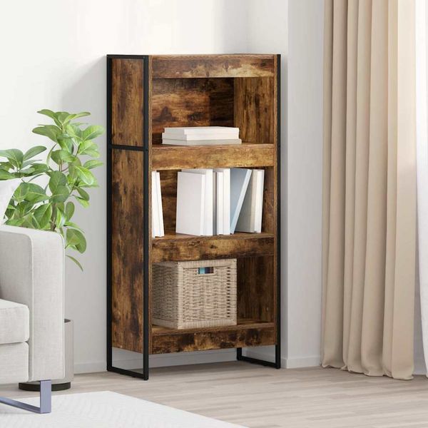 vidaXL Knižnica Dymová dub 60 x 30 x 121 cm Kompozitné drevo
