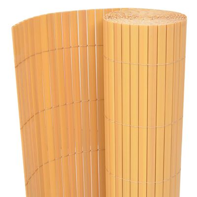 vidaXL Záhradný plot Žltá 150 x 300 cm PVC
