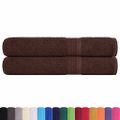 vidaXL Saunové osušky FROGN 2 ks hnedé 80x200 cm 360 g/m²