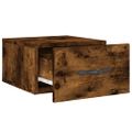 vidaXL Nástenné nočné stolíky 2 ks dymový dub 35x35x20 cm