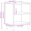 vidaXL Skriňa pod posteľ 2 ks Čierny dub 40 x 30 x 50 cm