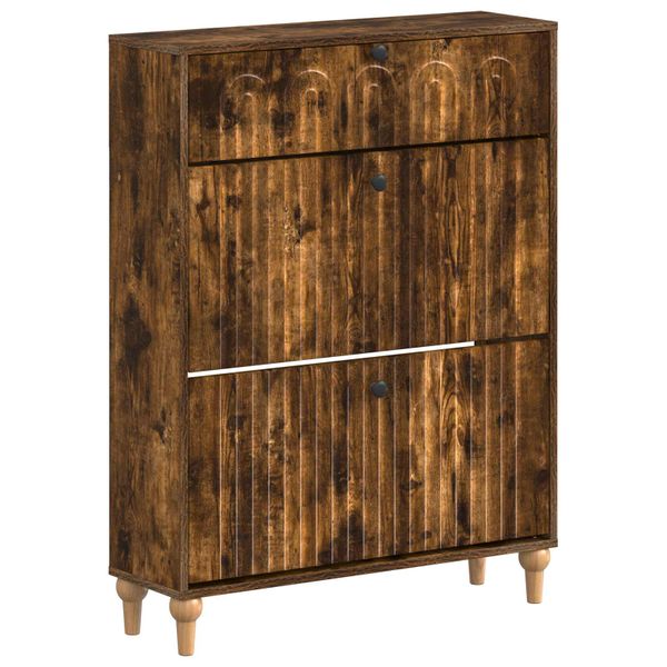 vidaXL Skriňa na topánky ALKMAAR 78 x 24 x 103 cm Kompozitné drevo