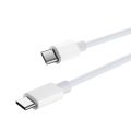 Kábel Maxlife MXUC-05 USB-C - USB-C 2,0 m 60W biely