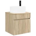 vidaXL Set kabinetov do kúpeľne 3 ks Dub sonoma 49 x 44,5 x 65,5 cm