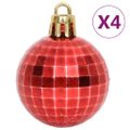 vidaXL 64-dielna sada vianočných ozdôb červená/biela