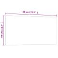 vidaXL Nástenná magnetická tabuľa čierna 80x40 cm tvrdené sklo