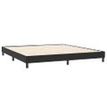 vidaXL Posteľný rám boxsping s matracmi čierna 200x220 cm zamat