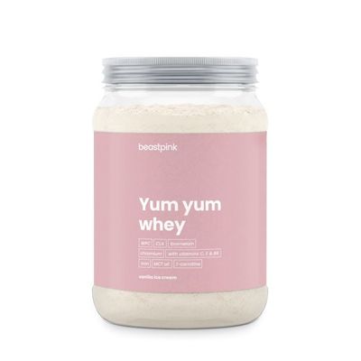 Yum Yum Whey - BeastPink + darček, vanilková zmrzlina, 500 g