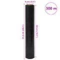 vidaXL Stretch Film 6 ks Čierna 30 μm 50 cm x 300 m