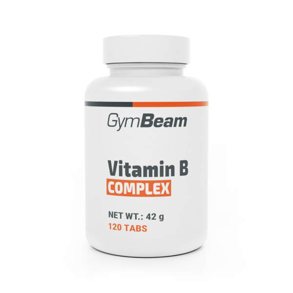 Vitamín B-Komplex - GymBeam, bez príchute, 120 tab.