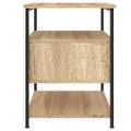 vidaXL Nočné stolíky 2 ks dub sonoma 40x42x56 cm kompozitné drevo