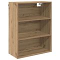 vidaXL Highboard Remeselný dub 69,5 x 32,5 x 180 cm Kompozitné drevo
