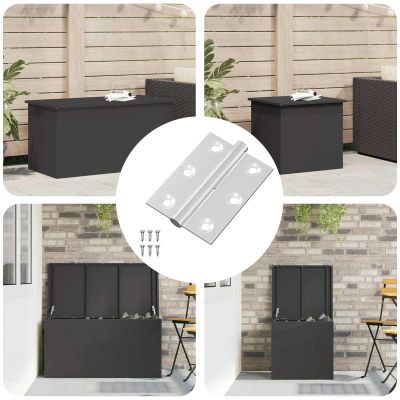 vidaXL Pánt 720 pcs Strieborná 50 x 38 x 1,3 mm Oceľ