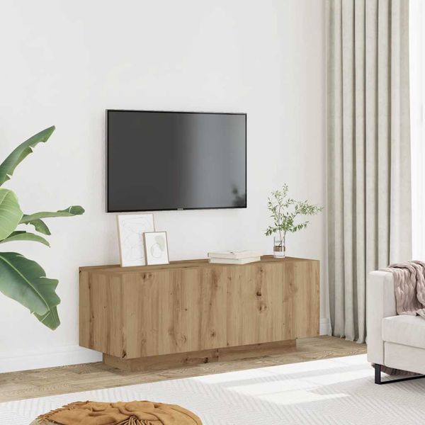vidaXL TV skrinka dub artisan 100x35x40 cm kompozitné drevo