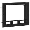 vidaXL TV skrinka 152 x 22 x 113 cm Čierny dub Kompozitné drevo
