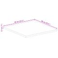 vidaXL Stolová doska 90x90x2,5 cm štvorec masívna akácia