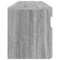 vidaXL TV skrinka s LED svetlami sivý dub sonoma 90x35x40 cm