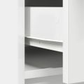 vidaXL Komoda so zásuvkami a dvierkami, biela 70,5x34x74,5 cm